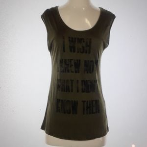 NWOT Haute Hippie sleeveless T. Size S.